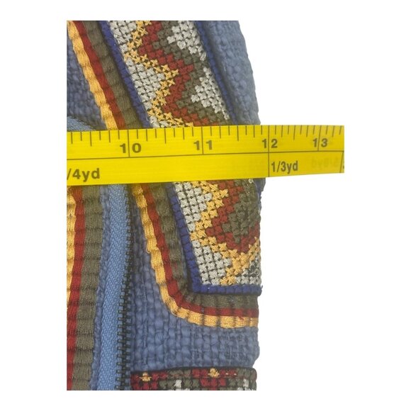 Sam Edelman Womens Denim Indie Boho Rashida Woven Beaded Backpack NWT 1/2 Price - Picture 7 of 9